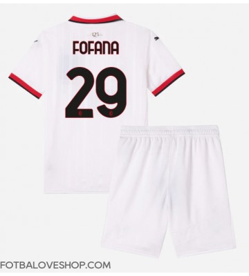 AC Milan Youssouf Fofana #29 Dětské Venkovní Dres 2024-25 Krátký Rukáv (+ trenýrky)